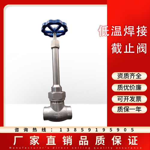 不锈钢304低温截止阀DJ61F-40P焊接长轴 低温阀门DN10 15 20 25 3