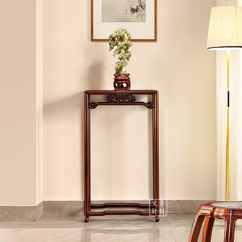 红木花架宋式客厅落地仿古明w清中式置物架实木花几酸枝木盆景架