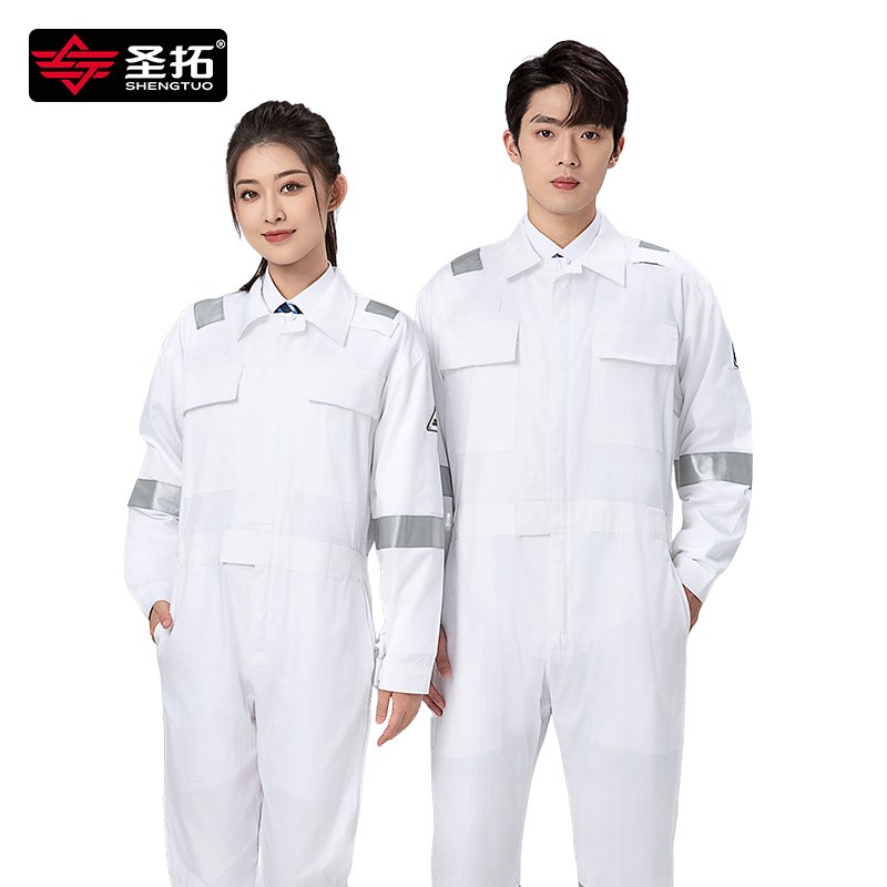 连体工作服海运船员煤矿长y袖男夏季薄款电焊船厂劳保车间