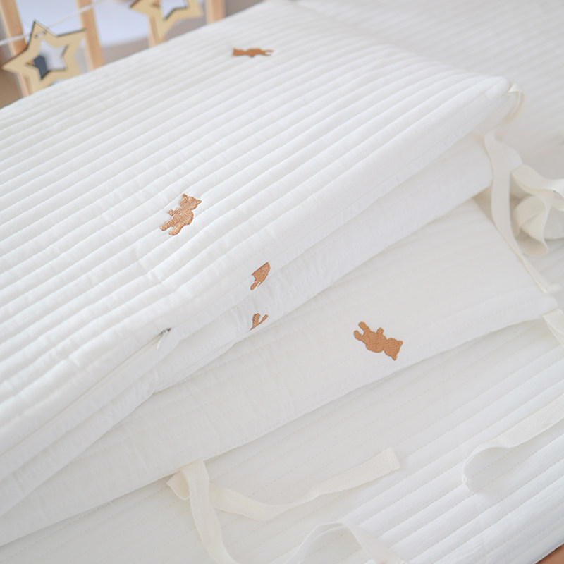 婴儿床床围软包拼接围栏s防撞条夏季绗缝围挡儿童宝宝a类床上用品