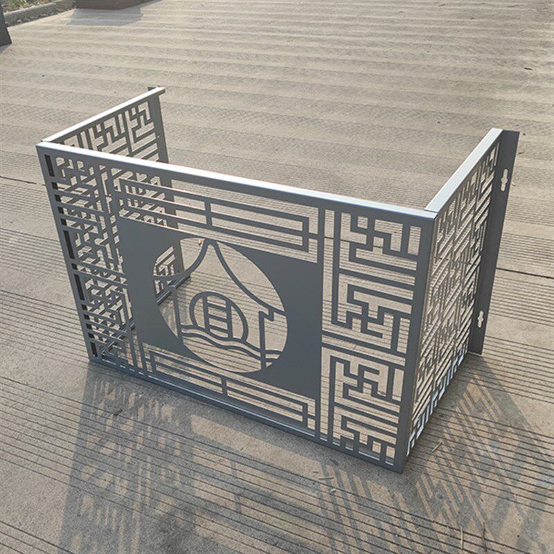 定制空调外机罩冲孔镂空保护罩铝单板室外防护栏镂空围Z网装饰栅