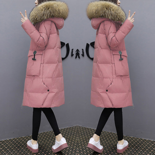 大码羽绒棉服女2021新款加厚棉衣中长款显瘦棉袄外套胖妹妹200斤