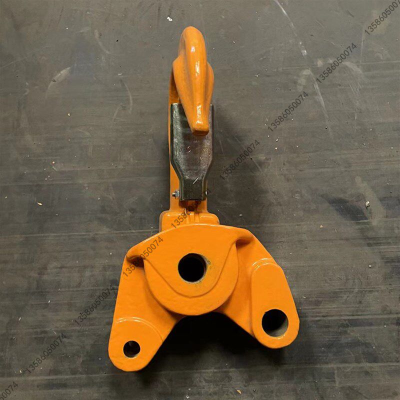 日式环链电动葫芦上钩配件带防脱装置吊钩不可旋转起重链条葫芦钩