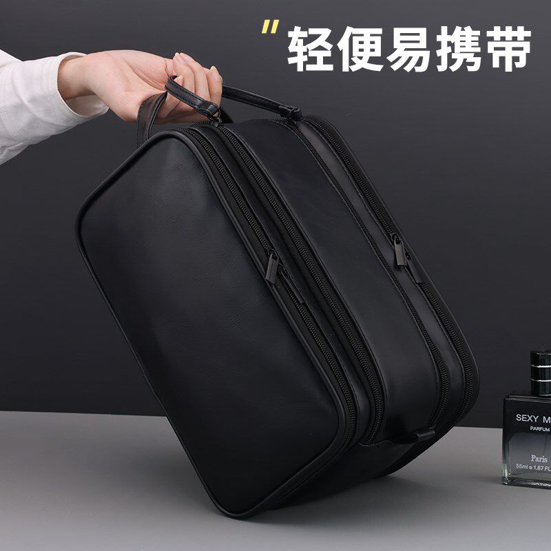 旅行洗漱包男收纳便携外出大容量出差游护肤品分T区干湿分离防水