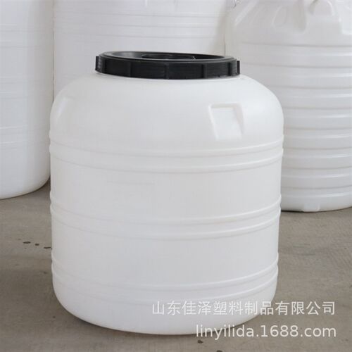 厂家立式1吨圆形带盖白色塑料大桶储水桶500L加Y厚发酵桶大缸