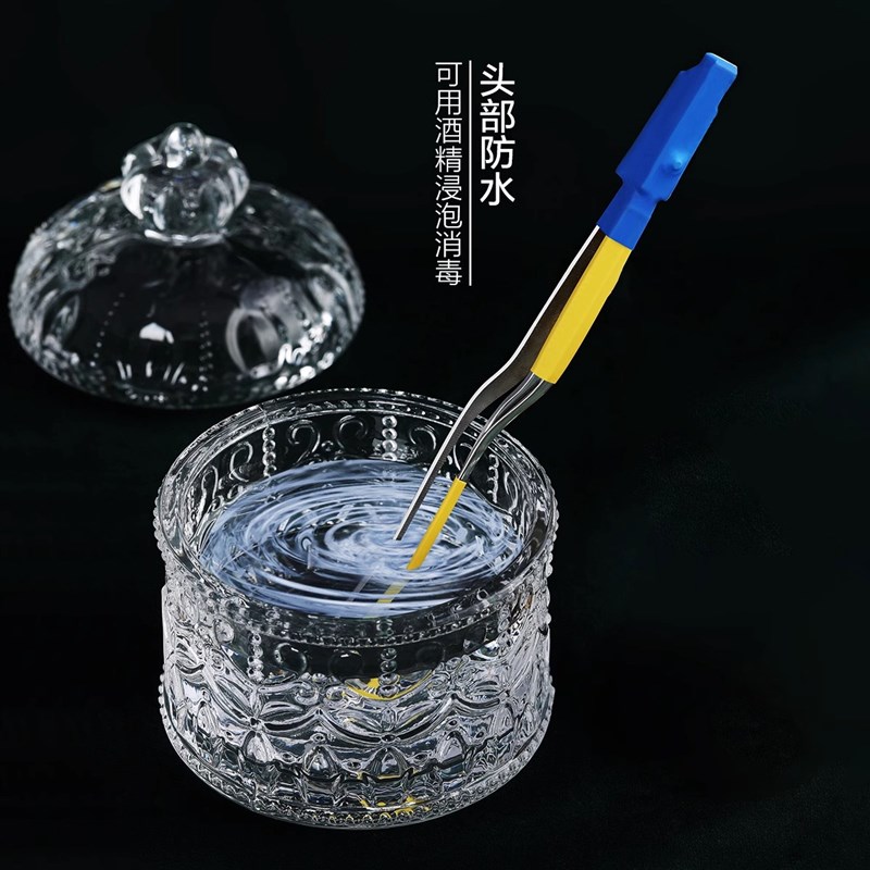 儿童发光掏耳勺镊子耳s挖勺耵聍钩神器硅胶挖耳朵采耳工具带灯