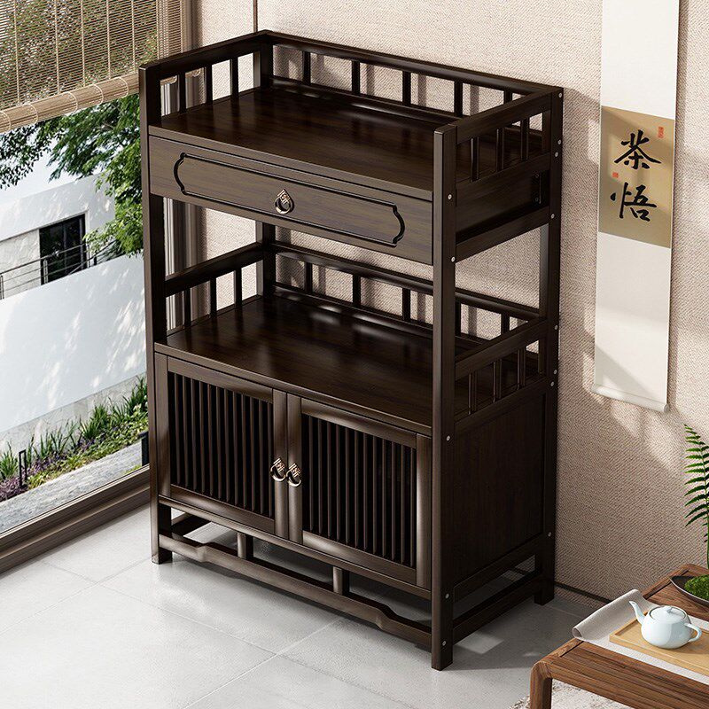 家用茶叶柜茶具置物架客厅靠墙储物柜非实木O陈列架多宝阁摆件架