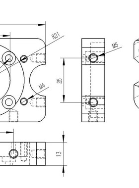 Robomaster独立悬挂电机座电机安装座M3508M2006RM36底盘轮组模块