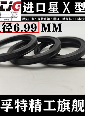 星型圈X型圈内径56.5/59.69/62.9/66.04/69.2/72.39/75.6*6.99