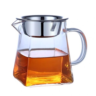 耐热玻璃公道杯茶漏一体套餐玻璃公杯分茶耐M热倒茶容器公平杯加