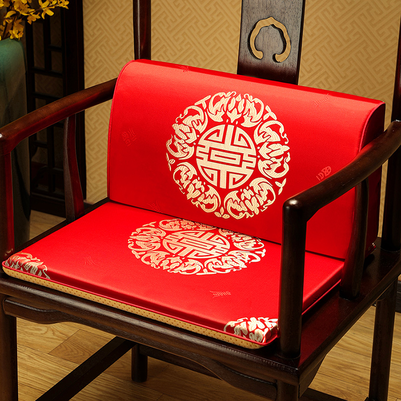 中式腰靠座椅抱枕靠背靠垫茶桌椅子办公J室久坐垫腰枕沙发护腰靠