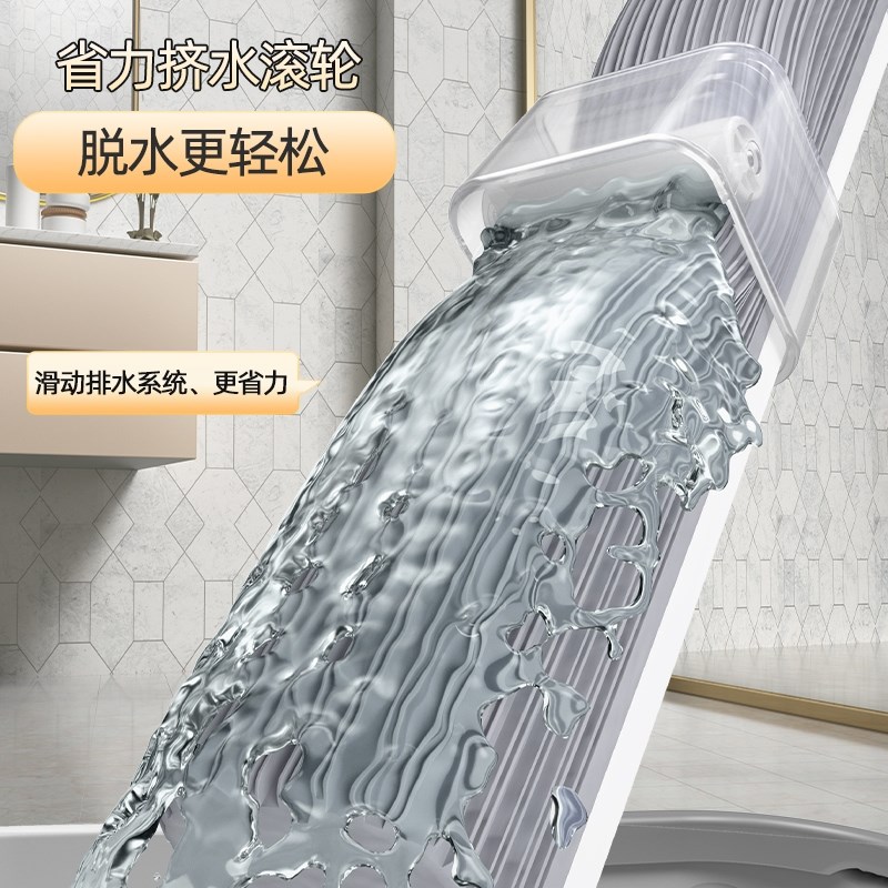 免手洗海绵拖把懒人网红吸水墩布一拖海绵头家用R拖地神器地拖布