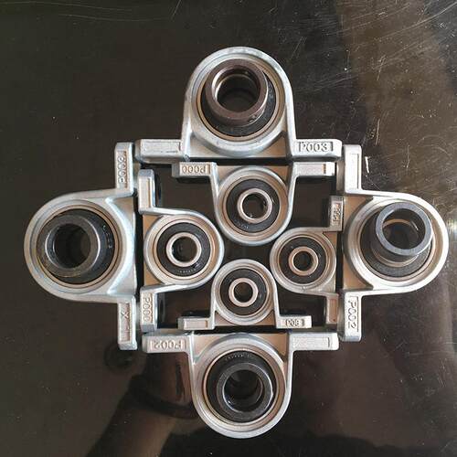 微型小轴承座锌合金带立式外球面KP08 UP001 002 003 004 005 006