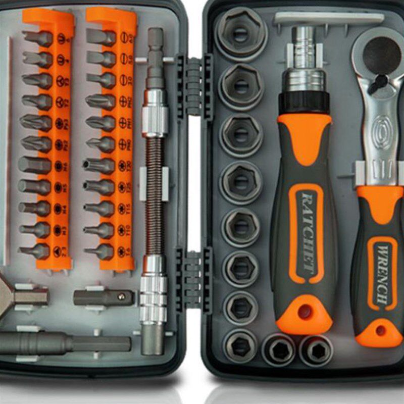 棘轮螺丝刀套组扳手套筒汽修家用万能超硬万能电动车维修专用工具