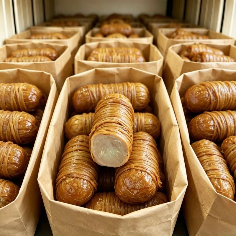 4大袋太便宜】新鲜卤味酱香苦肠卷猪肠卷捆肠熟食即食下酒菜真空