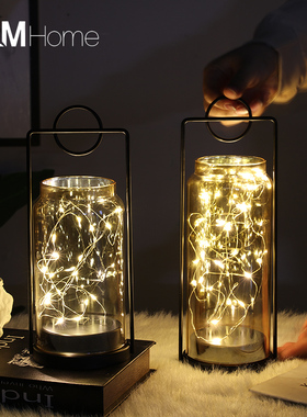 欧式复古风灯摆件酒n吧餐厅咖啡馆装饰品摆设创意烛光晚餐道具新