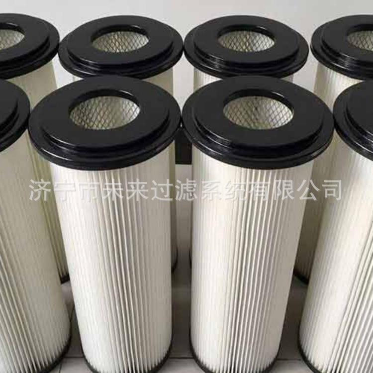 焊烟设备除尘滤筒PTFE覆膜聚酯纤维除尘滤筒