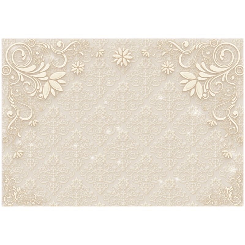 电视机背景墙壁纸欧式客厅大气立体墙布2022P网红影视墙面装饰壁