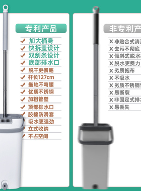 拖把20a21新款家用拖布免手洗懒人地拖一拖平板净地板2020拖地神