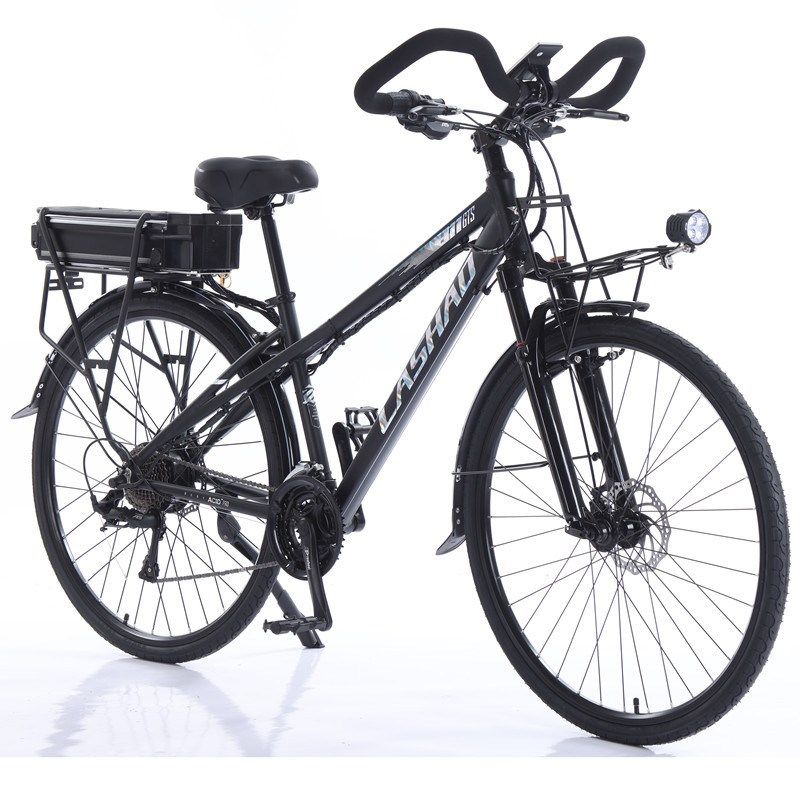 锂电旅行车郊游g车长途助力自行车700C城市休闲电动车变速碟刹48V