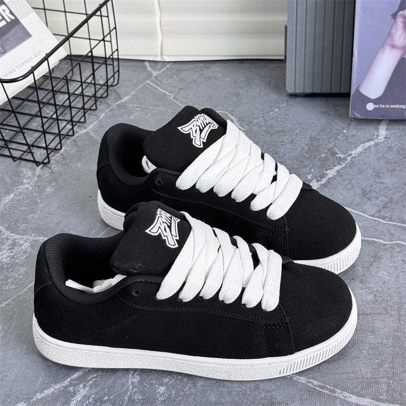 小众美式板鞋g新款休闲面包鞋男款情侣鞋子秋冬高级感黑色运动鞋