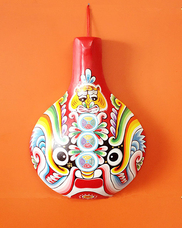 鼎麓 宝鸡民俗彩绘 戏曲社火脸谱 民间工艺 马勺脸谱 家居挂件