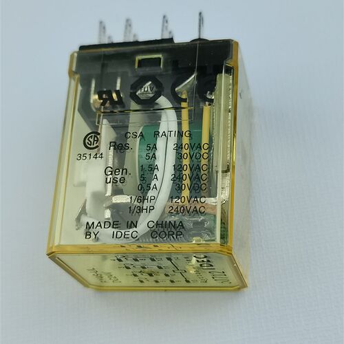 IDEC和泉中间继电器RY4S-UL小14脚DC24V机械手中继板关电覆归用