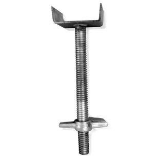 建筑实心丝杠 工地实心顶托 油拖桥梁顶丝可调 上拖下拖 支撑脚架