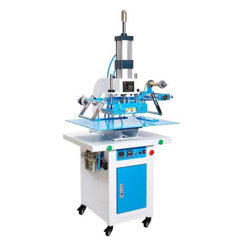 气动烫金机全自动皮革塑料logo大面积烫印机压痕商标铜版纸压唛