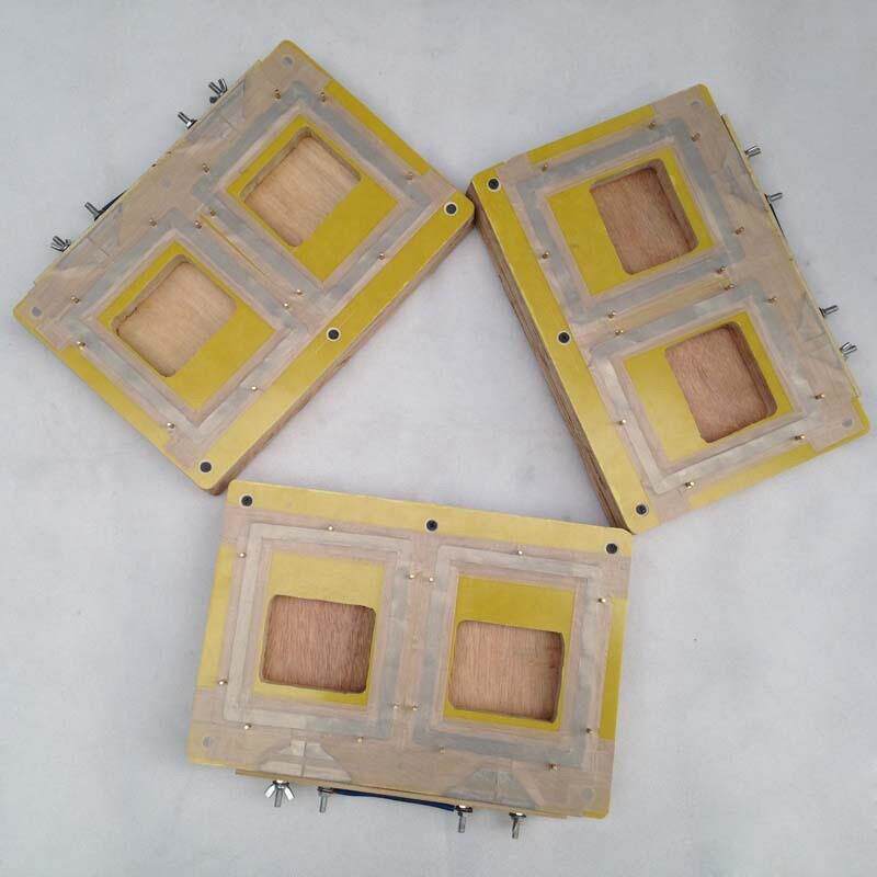 广州四工位自动转盘式吊卡挂卡彩卡内存卡对折双面纸卡热合封口机