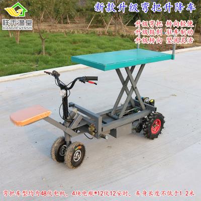 大棚运输车电动农用车爬坡平板车运货车K搬运车三轮升降车折叠车