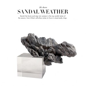 现代新中式水晶天然n假山石摆件样板房玄关柜书房售楼处软装饰品