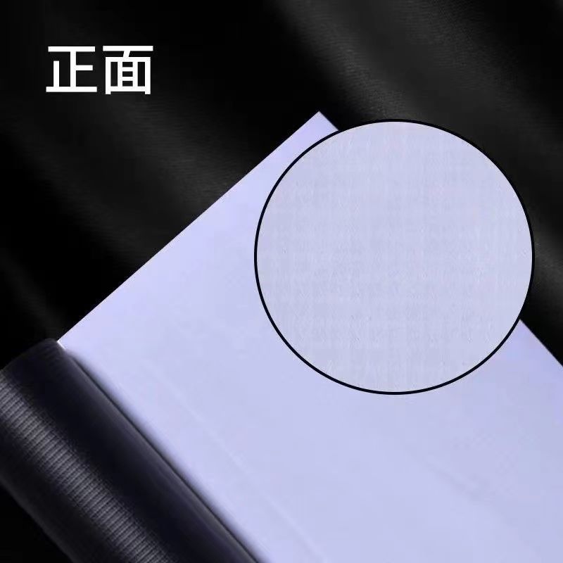 黑白喷绘布遮光广告材料灯箱布婚庆舞台铺地吊顶房产装Z修布围挡