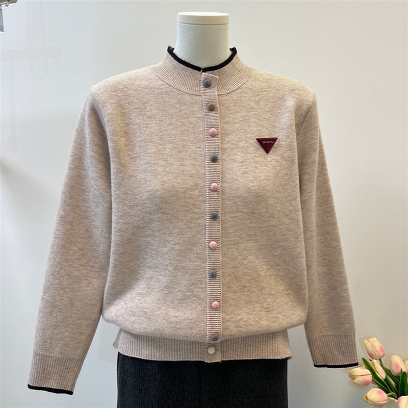 时尚妈妈冬装一体绒毛衣女保暖针织上衣服中老年人加绒加厚打底衫