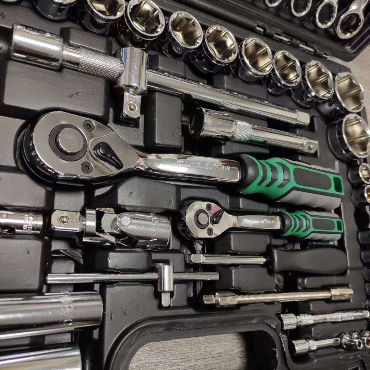 汽修多功能套管套筒套装61件套棘轮72齿修车工具组合套装通用型