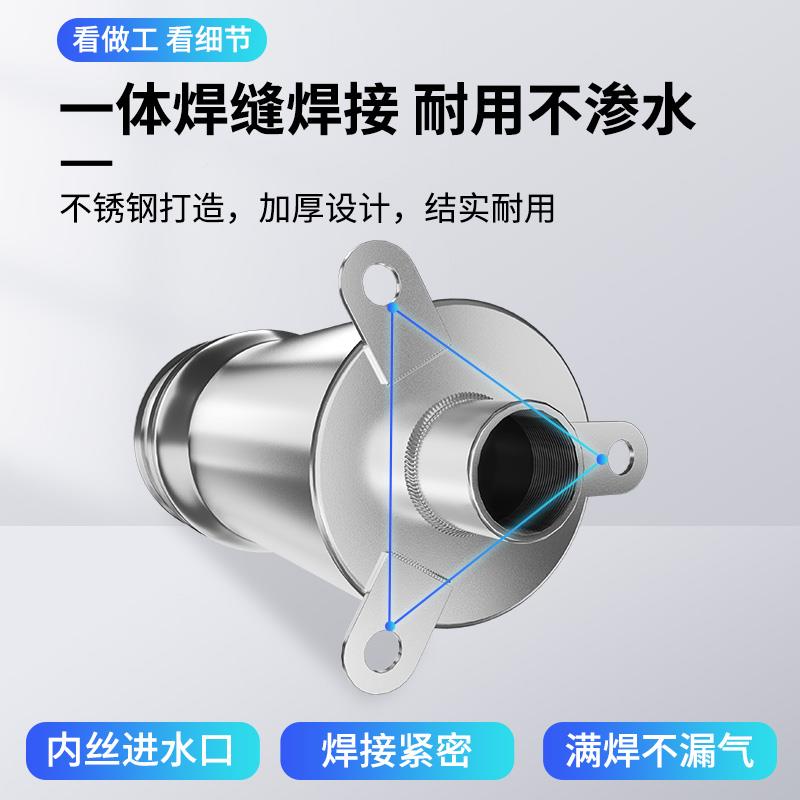 不摇锈钢水泵家摇用手村动压水井井头手压泵吸水器抽NBQ水泵农打