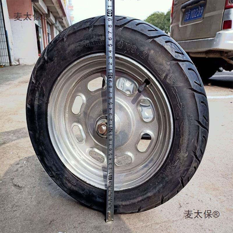 工地车拉货车充老虎车车轮子两推轮轮胎带轴手拉车小推车无品牌/
