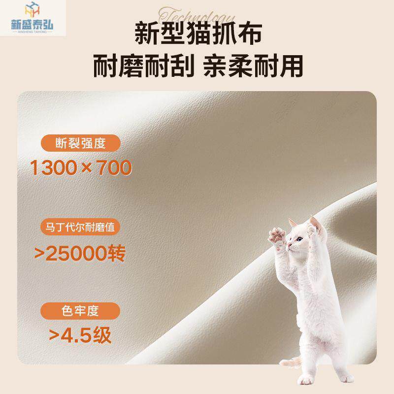 202新款沙发红家用小网户型厅简客YGP约5现代脚踏组合高档猫抓皮