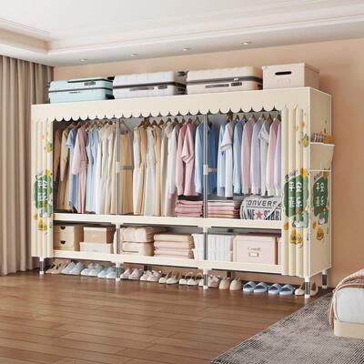 室耐用衣厂家直供柜家用加粗加出租房衣橱柜加厚双人卧家具衣新固