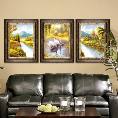 5D三魔方钻RUG石石秀钻粘画天鹅湖联画画钻厂家直销