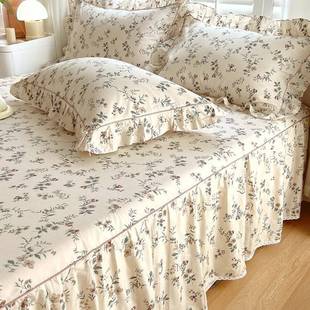 套件床罩款 全棉带床裙三件式 纯棉床单裙花边单韩 526新款 2025su26