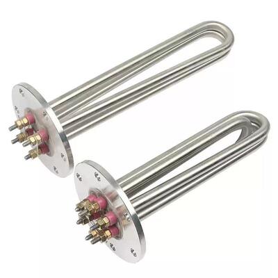 115mm法兰不锈炉钢加热管工业大功率导热热油蒸汽水ONC电箱高温加