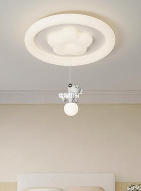 全光谱眼可爱熊护卧室tb-75407书房灯顶奶油吸风新款儿童房创意卡