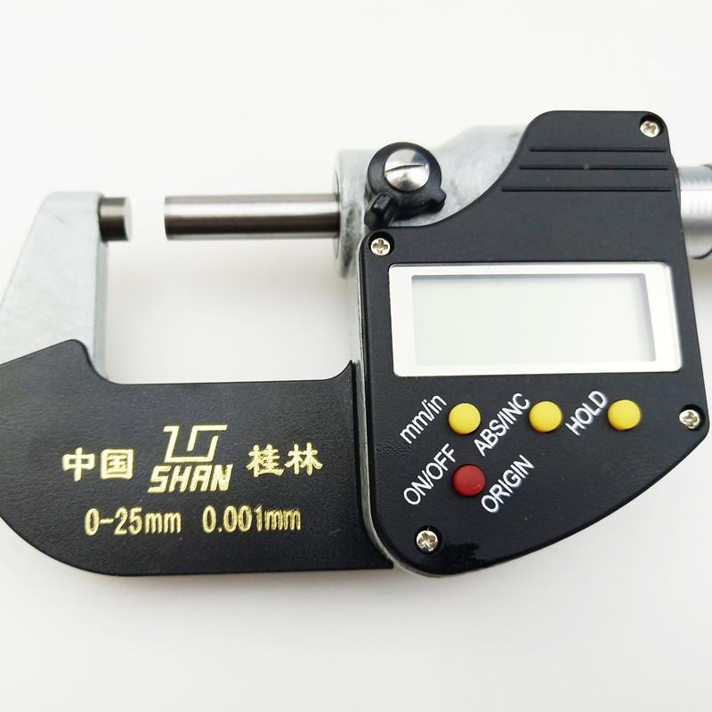 桂千数分TXL尺0-25-50-75-100mm0.001电子外径千分尺显千林分卡