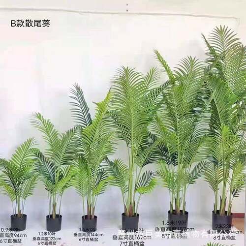 -型仿植组大合仿真绿树盆栽室内外装饰假树植物芭蕉树真散尾葵