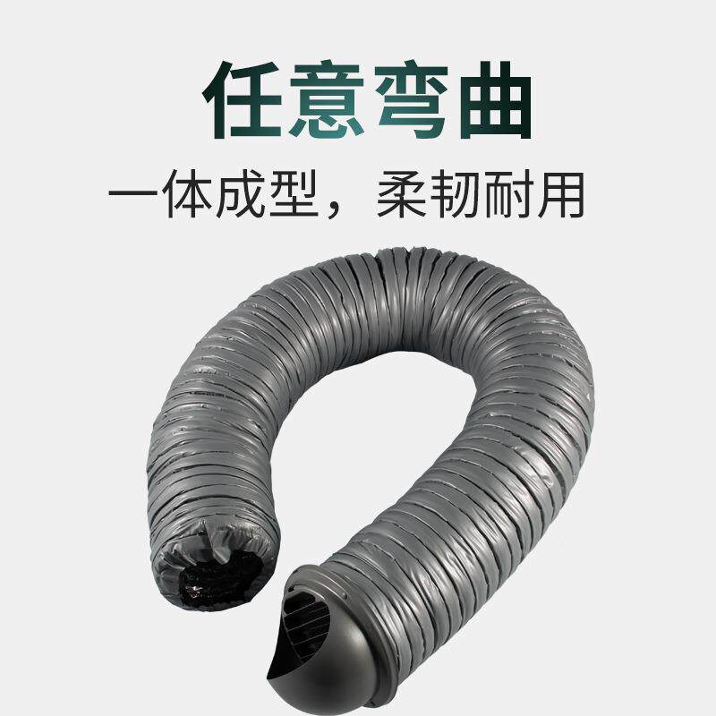 磐顺铝箔橡塑保温管软管双层加厚通管抽烟排家风油ITF管阻燃风厂