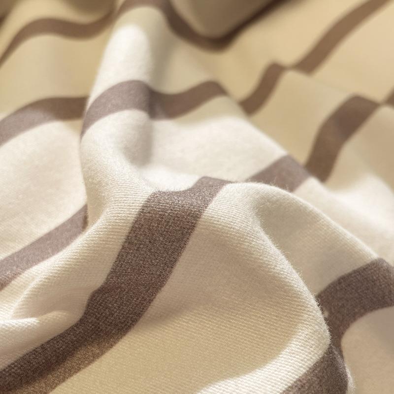 RHDA类棉套加厚边磨毛全四件套贝壳纯棉被套床笠床单床上秋冬款三