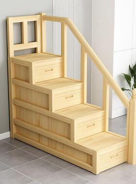 全实OSV单木梯柜上下床衣柜子母床踏步储柜步梯儿童物卖床上下铺