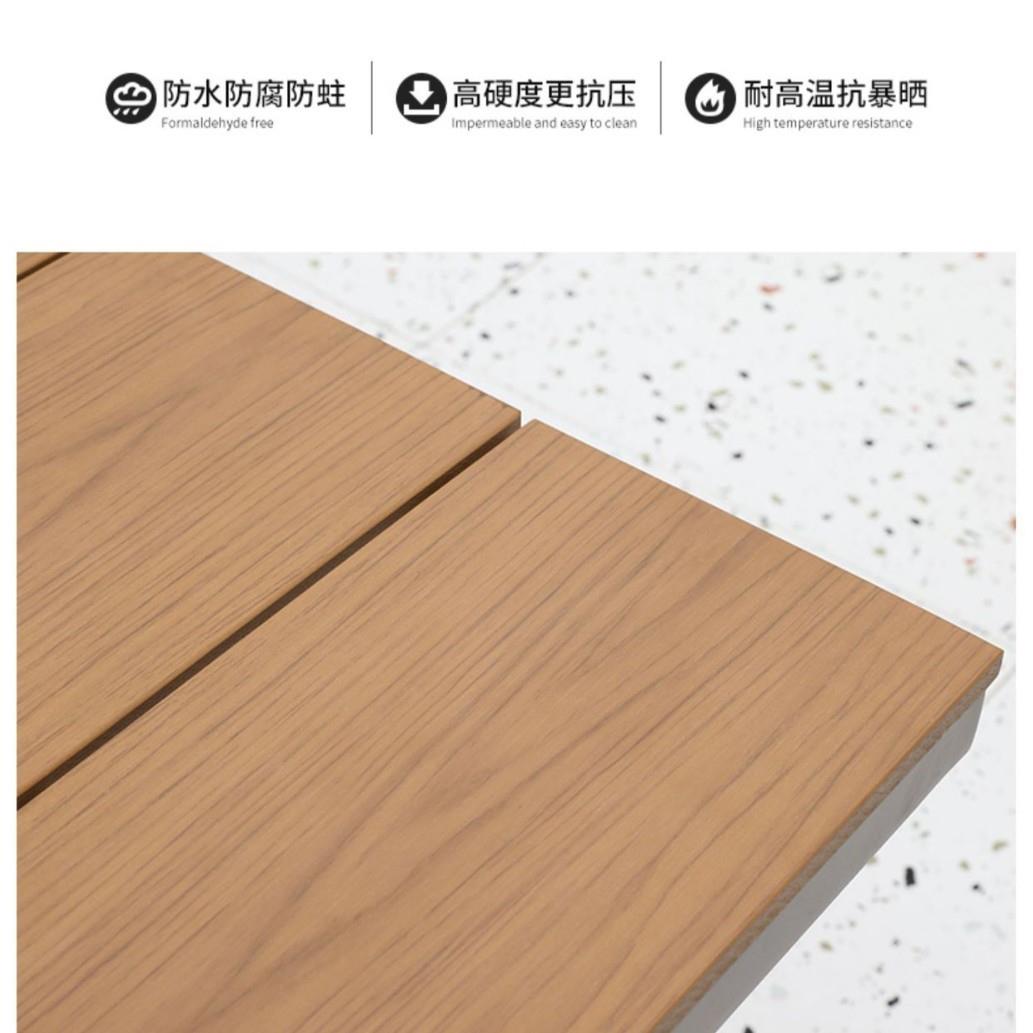 户无品牌/外吧台木吧椅简组约腐白色桌椅合防木室外露天酒实吧餐