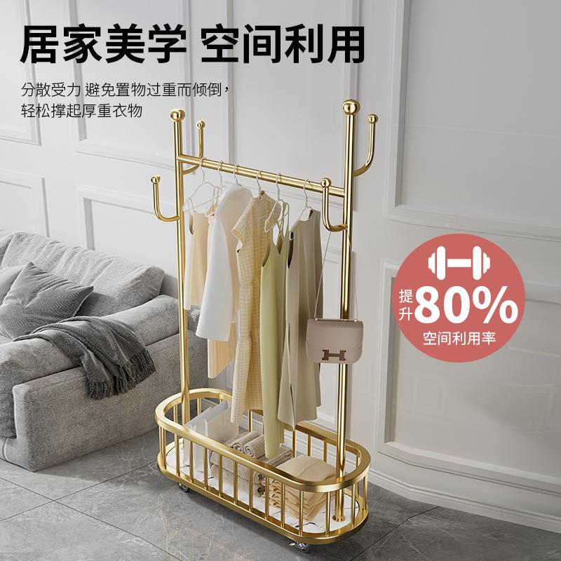 挂衣架落地卧室轻奢厅家石用客衣帽架网红简易ZQX大理挂衣架置物